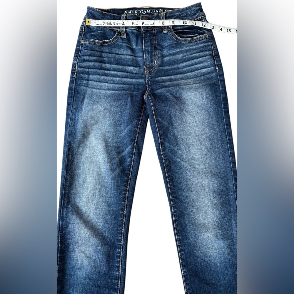 American Eagle, Hi-Rise Jegging, Size 0 Long, Indigo - Picture 7 of 11